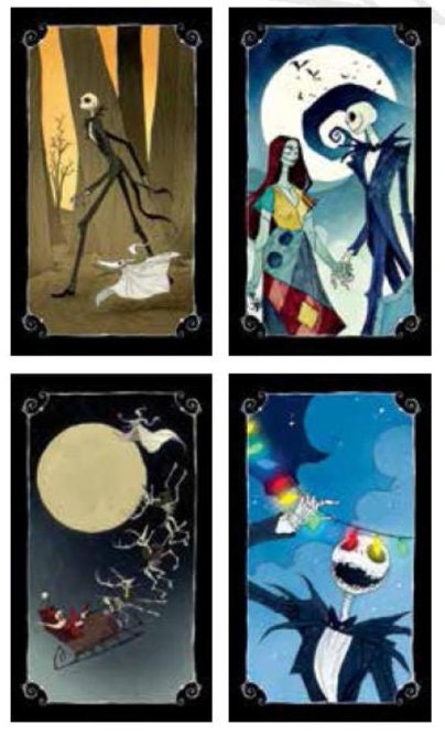 Tarot Card Deck Disney The Nightmare Before Christmas, Occult Card Divination Tool, Tarot Deck With Guidebook Beginner, Halloween Movie Fan