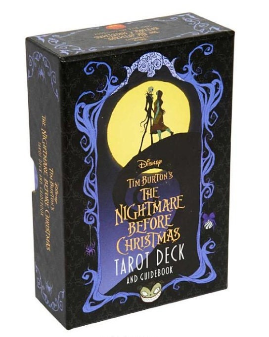 Tarot Card Deck Disney The Nightmare Before Christmas, Occult Card Divination Tool, Tarot Deck With Guidebook Beginner, Halloween Movie Fan