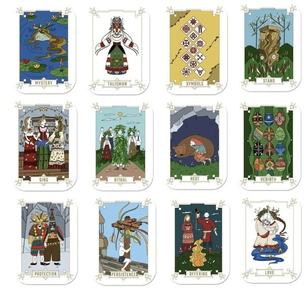 The Slavic Oracle is a Whimsical Deck that is Rich in Heritage, Intuition, Mythology and Paganism.