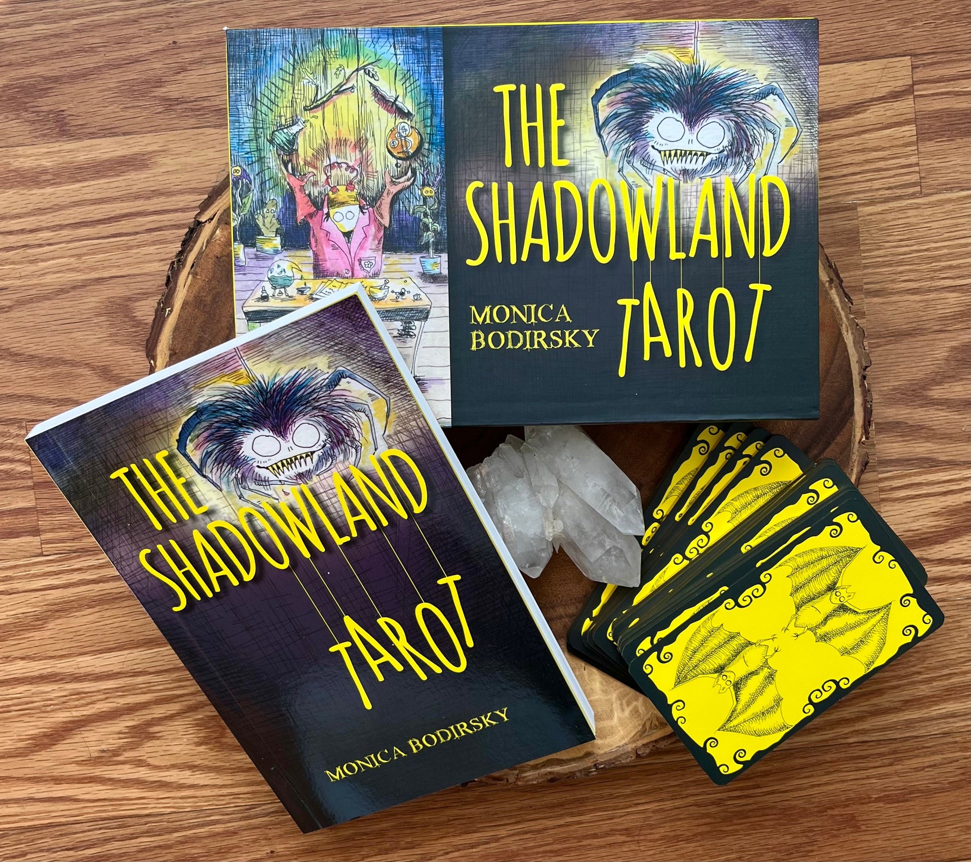 Shadowland Tarot Deck With Guidebook Rider Waite Tarot Beginner Shadow Work Book, Divination Tool, Unique Odd Occult Oracle Cards Gift Box