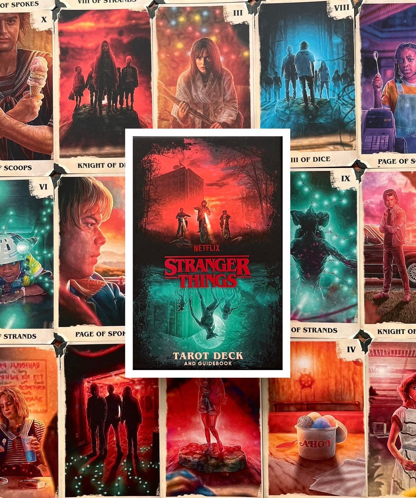 The OFFICIAL Stranger Things Tarot Deck Assists Your Intuition With Your Favorite Stranger Things Characters and 80s Nostalgia!