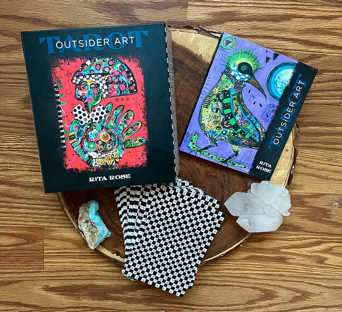 Outsider Art Tarot Deck Oracle Divination Tool, Unique Rider Waite Tarot With Guidebook For Beginner Occult Card, Low Brow Art Love Gift