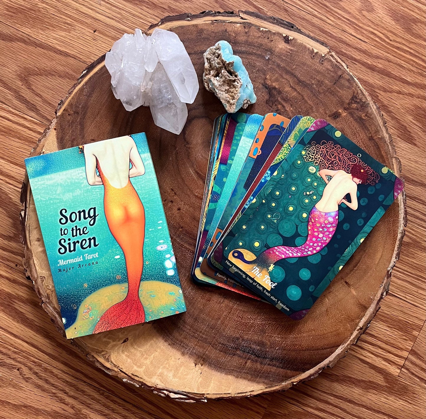 Song of the Siren Tarot Deck Rider Waite Major Arcana Divination Tool, Mermaid Occult Card Guidebook Beginner Tarot Vintage Indie Oracle