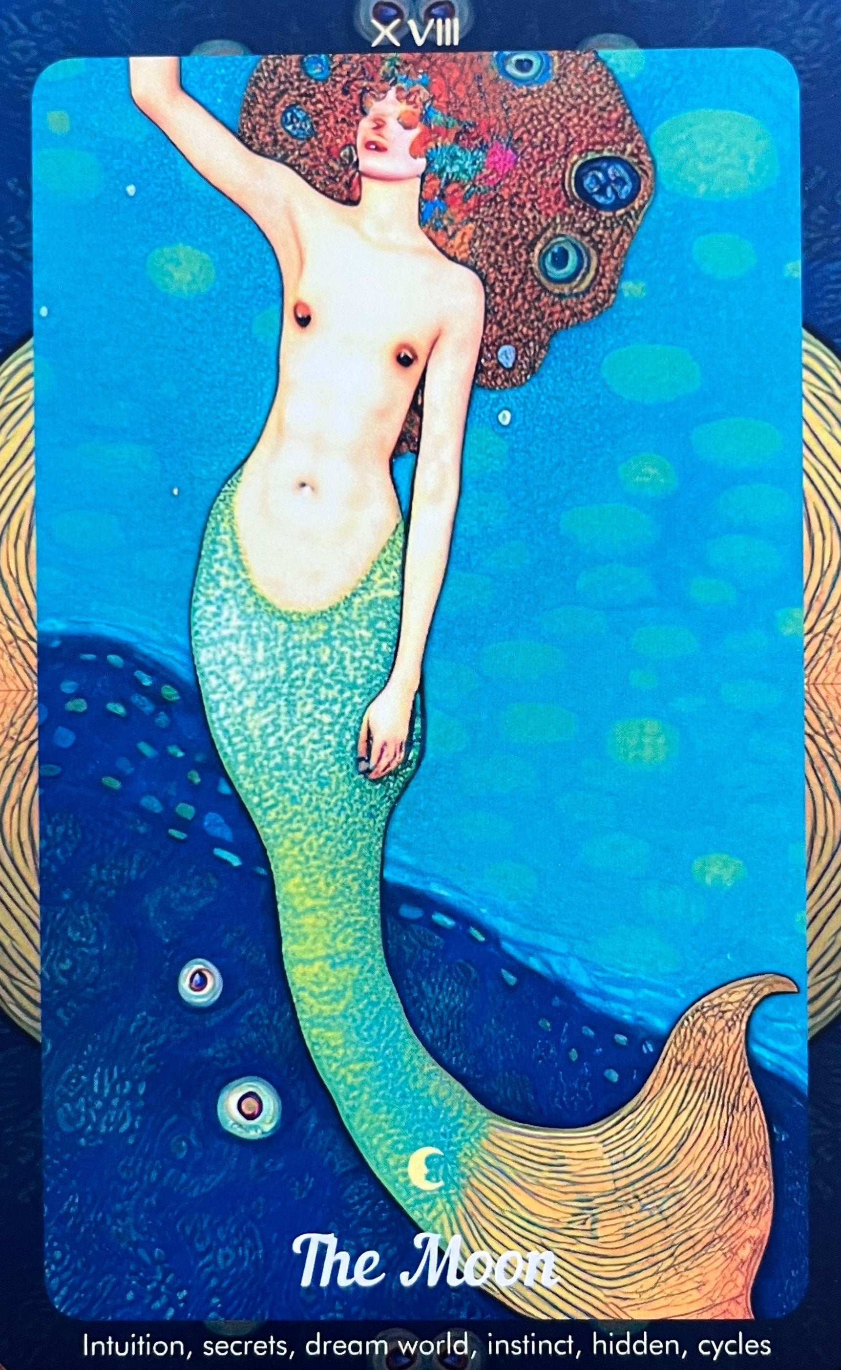 Song of the Siren Tarot Deck Rider Waite Major Arcana Divination Tool, Mermaid Occult Card Guidebook Beginner Tarot Vintage Indie Oracle