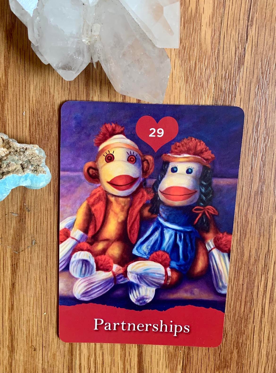 Sock Monkey Oracle Cards With Guidebook For Beginners, Vintage Divination Tool Cute Unique Tarot Occult Deck, Retro Lover TV Cartoon Fan Art