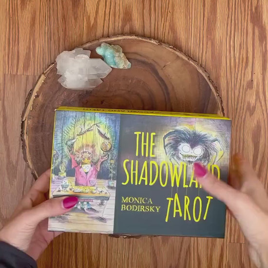 Shadowland Tarot Deck With Guidebook Rider Waite Tarot Beginner Shadow Work Book, Divination Tool, Unique Odd Occult Oracle Cards Gift Box