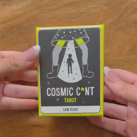 Cosmic C*nt Tarot Deck, Rider Wait Tarot with guidebook for beginner, unique oracle cards Occult whimsical Divination tool, quirky Indie art