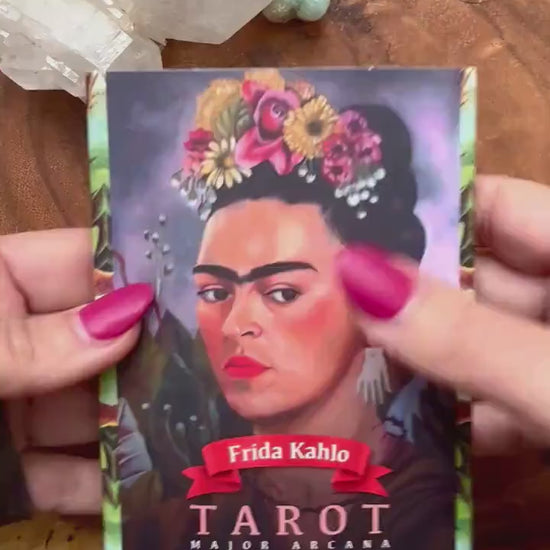 Frida Kahlo Tarot Major Arcana Deck, Divination Tool Oracle Cards, Rider Waite Tarot Card For Beginner, Magic Realism Surrealism Art Fan