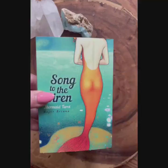 Song of the Siren Tarot Deck Rider Waite Major Arcana Divination Tool, Mermaid Occult Card Guidebook Beginner Tarot Vintage Indie Oracle