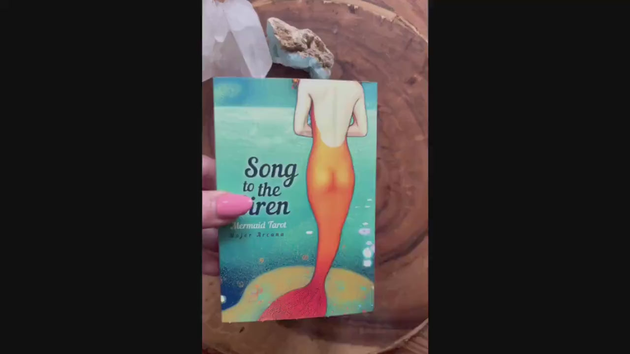 Song of the Siren Tarot Deck Rider Waite Major Arcana Divination Tool, Mermaid Occult Card Guidebook Beginner Tarot Vintage Indie Oracle